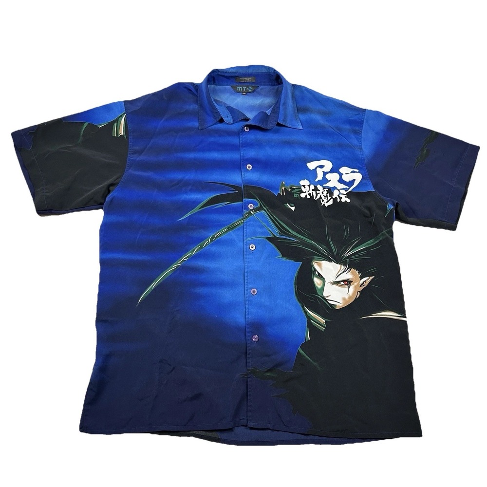 Vintage MT:2 Shirt Mens 2xl Asian Anime Camp Manga Samurai Warrior Rockabilly